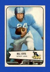 Bill Stits Football Cards 1954 Bowman Prices