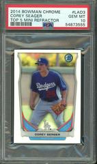 Corey Seager #LAD3 Baseball Cards 2014 Bowman Chrome Top 5 Mini Refractor Prices
