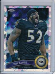 Ray Lewis [Crystal Atomic Refractor] Football Cards 2011 Topps Chrome Prices
