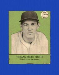 Babe Young #23 Baseball Cards 1941 Goudey Prices
