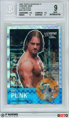 CM Punk [Xfractor] Wrestling Cards 2007 Topps Heritage II Chrome WWE Prices