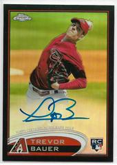 Trevor Bauer [Black Refractor Autograph] #TB Baseball Cards 2012 Topps Chrome Prices