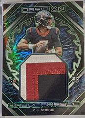 C.J. Stroud [Green Electric Etch] #4 Football Cards 2023 Panini Obsidian Unbreakable Memorabilia Prices