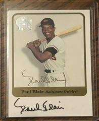 Paul Blair [Double Autograph] Baseball Cards 2001 Fleer Greats Prices