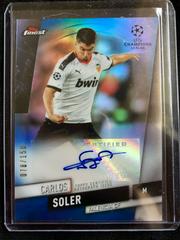 Carlos Soler [Blue Refractor] Soccer Cards 2019 Finest UEFA Champions League Autographs Prices