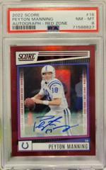 Peyton Manning [Signature Red Zone] #16 Football Cards 2022 Panini Score Prices