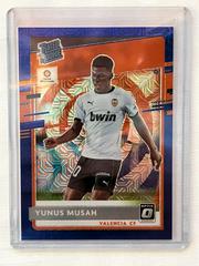 Yunus Musah [Blue Mojo] Soccer Cards 2020 Panini Chronicles Optic Rated Rookies La Liga Prices