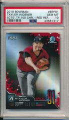 Taylor Widener [Red Refractor] #BTP-91 Baseball Cards 2019 Bowman Chrome Scouts' Top 100 Prices