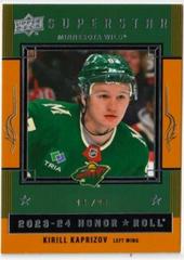 Kirill Kaprizov [Gold Rainbow] #HR-22 Hockey Cards 2023 Upper Deck Honor Roll Prices