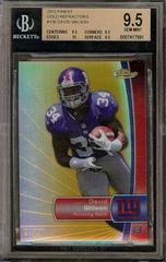 David Wilson [Gold Refractor] #106 Football Cards 2012 Topps Finest Prices