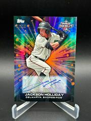 Jackson Holliday [Orange] Baseball Cards 2023 Topps Pro Debut Future Cornerstones Autographs Prices