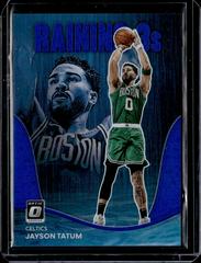 Jayson Tatum [Blue] Basketball Cards 2022 Panini Donruss Optic Raining 3s Prices
