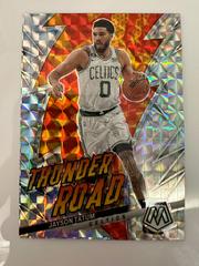 Jayson Tatum [Mosaic] #10 Basketball Cards 2022 Panini Mosaic Thunder Road Prices