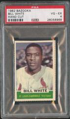 Bill White [Hand Cut] Baseball Cards 1962 Bazooka Prices