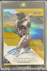 Ronald Acuna [Gold Refractor] #B17-RA Baseball Cards 2017 Bowman's Best of Autograph Prices