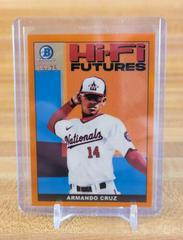 Armando Cruz [Orange Refractor] #HIFI-24 Baseball Cards 2022 Bowman Hi Fi Futures Prices
