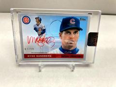 Ryne Sandberg Baseball Cards 2022 Topps Clearly Authentic 1955 Reimagining Autographs Prices