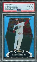 Ken Griffey Jr. [Blue Refractor] #18 Baseball Cards 2008 Finest Prices