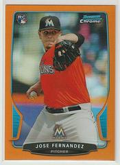 Jose Fernandez [Orange Refractor] #103 Baseball Cards 2013 Bowman Chrome Prices