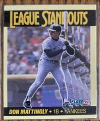 Don Mattingly Baseball Cards 1990 Fleer League Standouts Prices