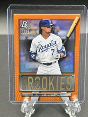 Bobby Witt Jr. [Orange] #RR-13 Baseball Cards 2022 Bowman Platinum Renowned Rookies Prices