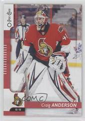 Craig Anderson [Red] Hockey Cards 2017 O Pee Chee Prices