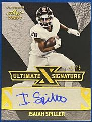 Isaiah Spiller [Navy] #UXSIS1 Football Cards 2022 Leaf Ultimate Draft X Autographs Prices