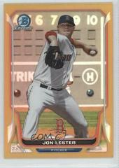 Jon Lester [Gold Refractor] #130 Baseball Cards 2014 Bowman Chrome Prices