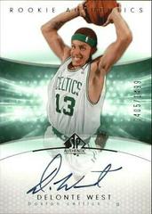 Delonte West Autograph Basketball Cards 2004 SP Authentic Prices