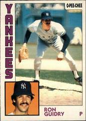 Ron Guidry #110 Baseball Cards 1984 O Pee Chee Prices