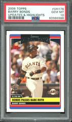 Barry Bonds #UH176 Baseball Cards 2006 Topps Updates & Highlights Prices