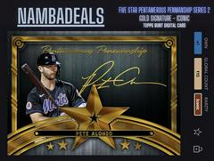 Pete Alonso [Gold] #PP-PA Baseball Cards 2022 Topps Five Star Pentamerous Penmanship Autographs Prices