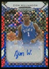 Zion Williamson #1 Basketball Cards 2019 Panini Prizm Draft Picks Autographs Prices
