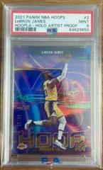 LeBron James [Holo Artist Proof] Basketball Cards 2021 Panini Hoops Hoopla Prices