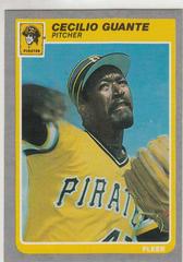 Cecilio Guante #465 Baseball Cards 1985 Fleer Prices