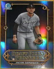 Jacob Gonzalez [Refractor] #DPP-20 Baseball Cards 2023 Bowman Draft Picks & Prospects Prices