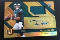 Jalen Hurts [Rookie Jersey Autograph] #207 Football Cards 2020 Panini Gold Standard Prices