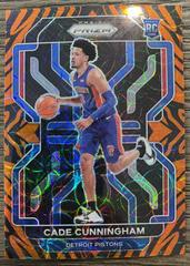 Cade Cunningham [Tiger Stripe Choice Prizm] #282 Basketball Cards 2021 Panini Prizm Prices