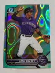Adael Amador [Aqua Lava] #BDC-59 Baseball Cards 2022 Bowman Draft Chrome Prices