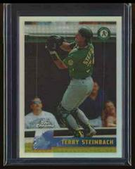 Terry Steinbach [Refractor] #107 Baseball Cards 1996 Topps Chrome Prices