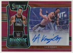 LA Knight [Red Prizm] Wrestling Cards 2022 Panini Select WWE Ringside Action Signatures Prices