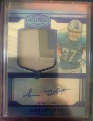 Sam LaPorta [Blue] #RPA-12 Football Cards 2023 Panini Plates and Patches Rookie Patch Autographs Prices