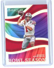 Justin Fields #BS-6 Football Cards 2023 Panini Immaculate Collection Collegiate Bowl Season Prices