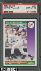 Bernie Williams Baseball Cards 1992 Score Prices