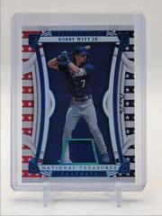 Bobby Witt Jr. [Platinum] #29 Baseball Cards 2023 Panini National Treasures Red White and Blue Prices