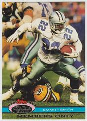 Emmitt Smith Football Cards 1991 Stadium Club Members Only Prices