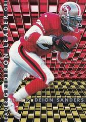 Deion Sanders #6 of 10 Football Cards 1995 Fleer Gridiron Leaders Prices