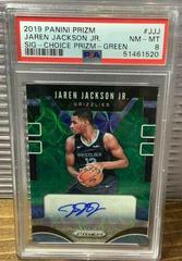 Jaren Jackson Jr. [Choice Prizm Green] #JJJ Basketball Cards 2019 Panini Prizm Signatures Prices