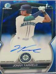 Jonny Farmelo #CDA-JF Baseball Cards 2023 Bowman Draft Chrome Sapphire Prospect Autograph Prices