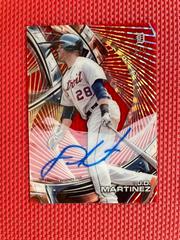 J.D. Martinez [Red Orbit Diffractor] #HT-JM Baseball Cards 2016 Topps High Tek Autograph Prices
